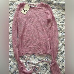 Zara pink top new with tag